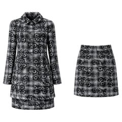 CHANEL Camellia Motif Lesage Tweed Ensemble 38 FR