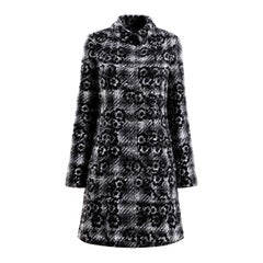 CHANEL Camellia Motif Lesage Tweed Jacket Coat 38 FR