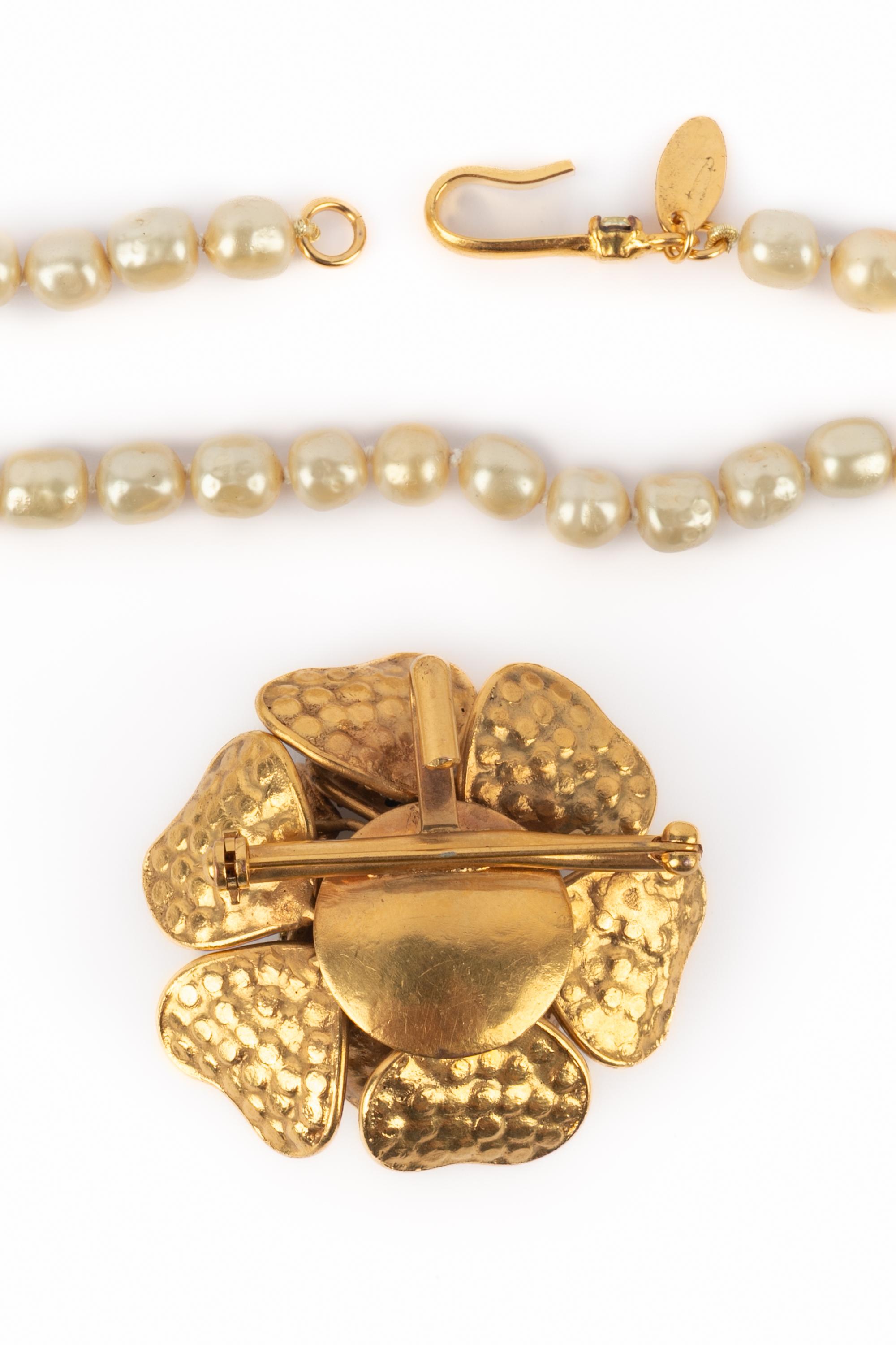 Collana di camelie Chanel anni '80 in vendita 4