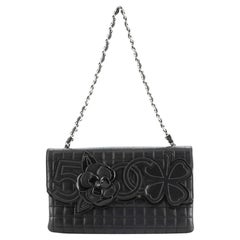 Chanel Camellia No.5 Chain Flap Bag Quilted Lambskin Large