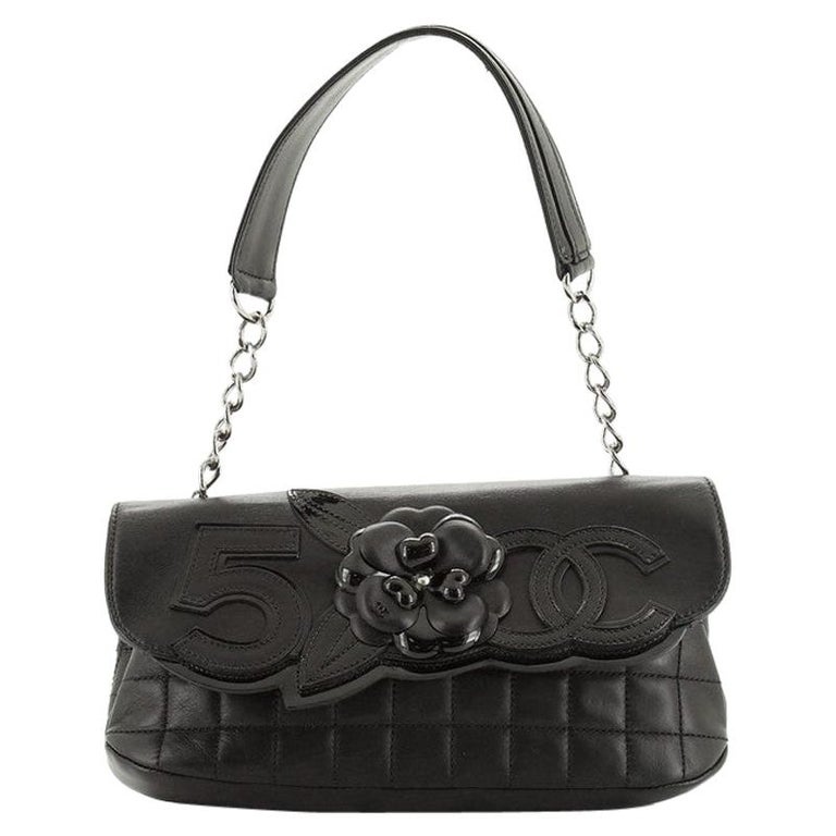 Chanel Camellia No.5 Flap Bag Leather at 1stDibs