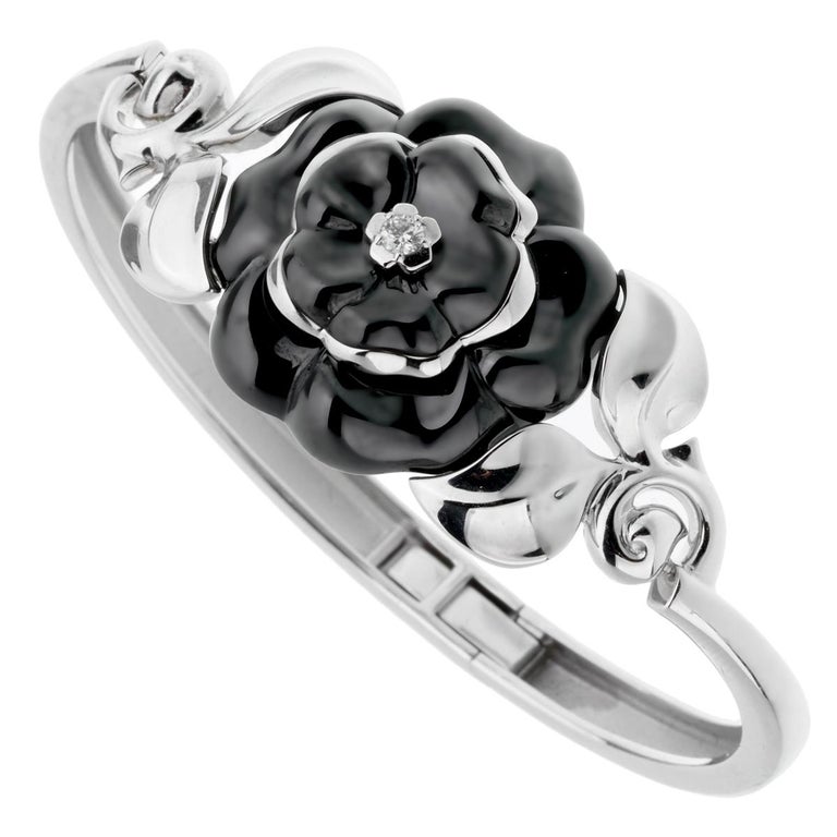 Chanel Camellia Diamond White Gold Watch