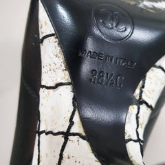 Chanel Camellia Open Toe Booties