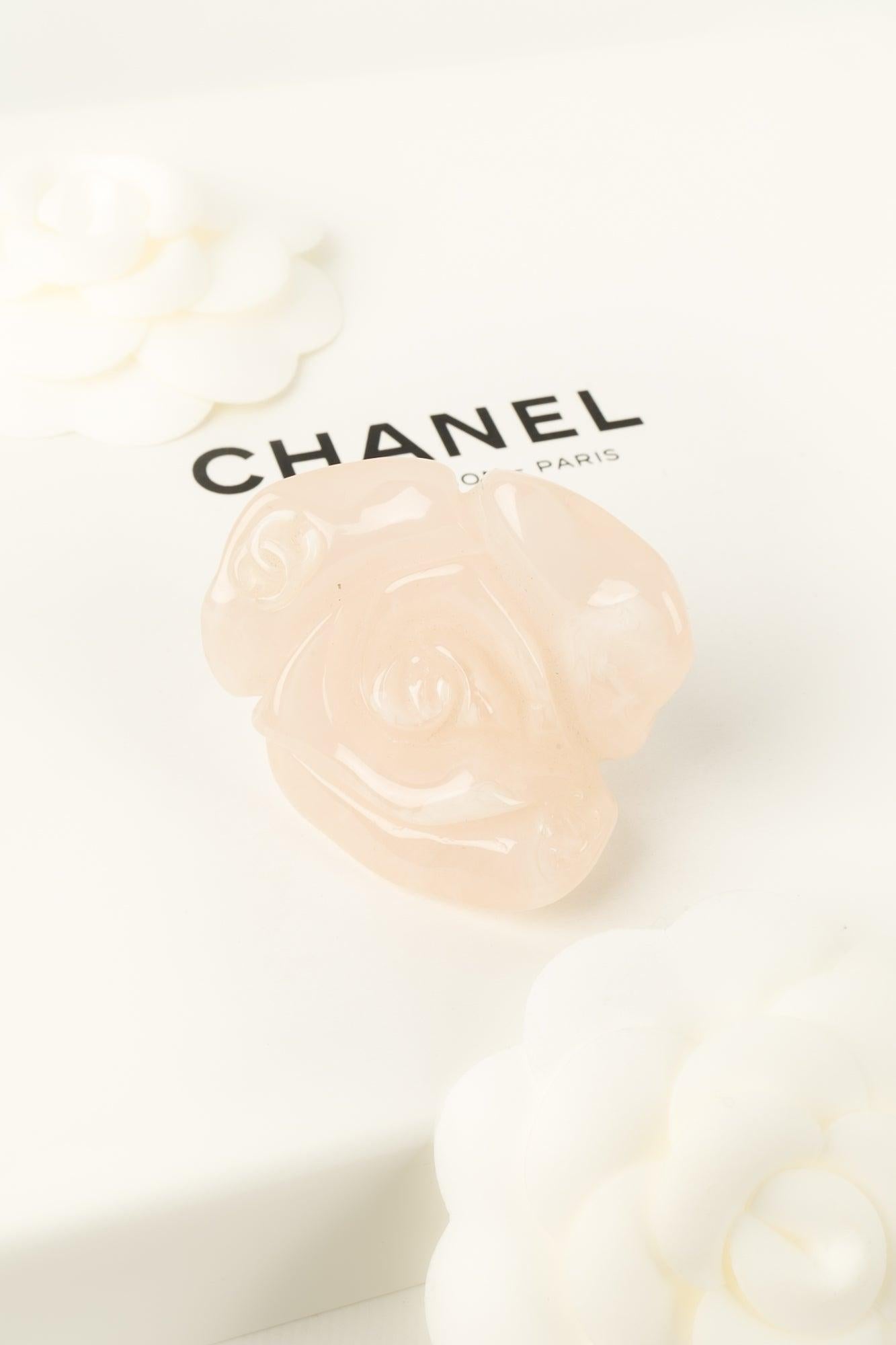 Chanel Camellia Ring in Bakelite, 2002 For Sale 5