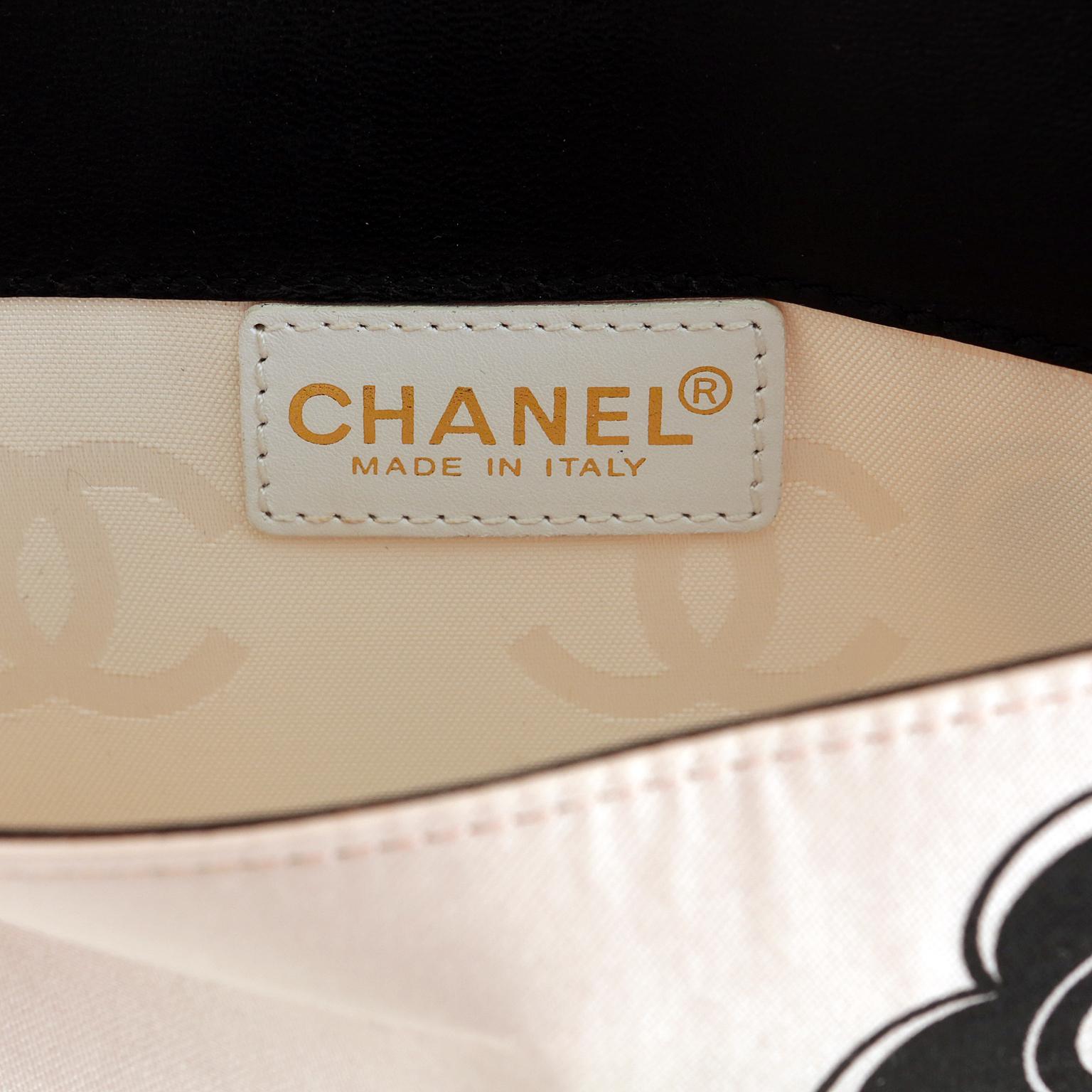 Chanel Camellia Silk and Leather Convertible Pochette- Limited Edition 3