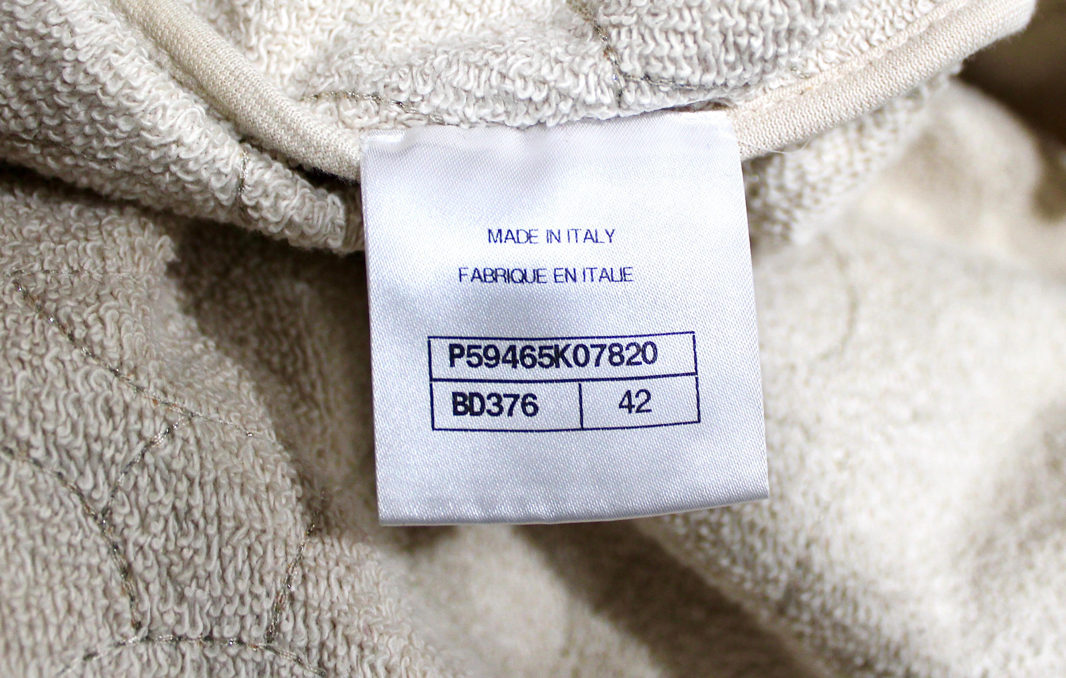 Chanel Stitch by Stitch by Stitch by Stitch en coton beige circa 2018 en vente 5