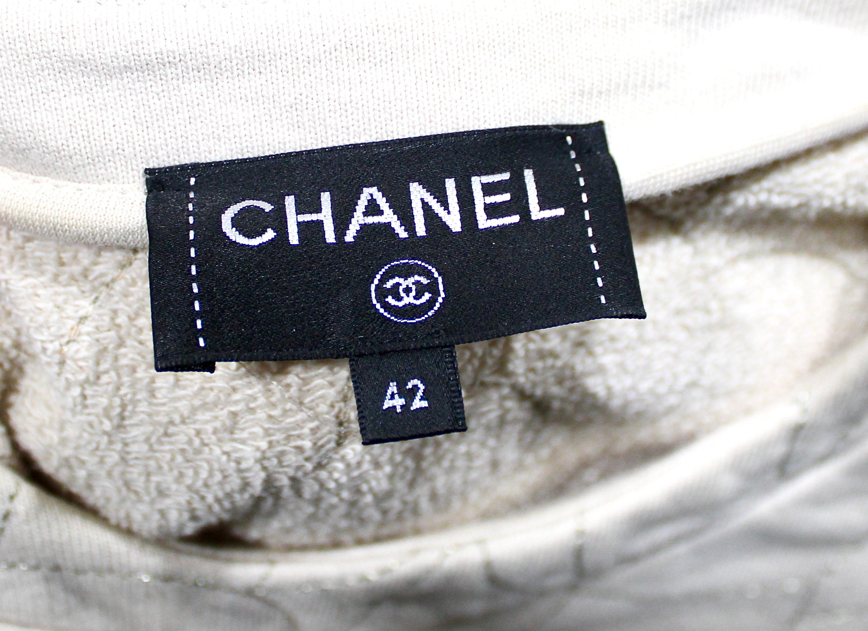 Chanel Stitch by Stitch by Stitch by Stitch en coton beige circa 2018 en vente 4