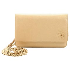 Chanel Camellia Wallet on Chain Leather