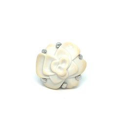 Chanel Camellia White Rose Gold Ring