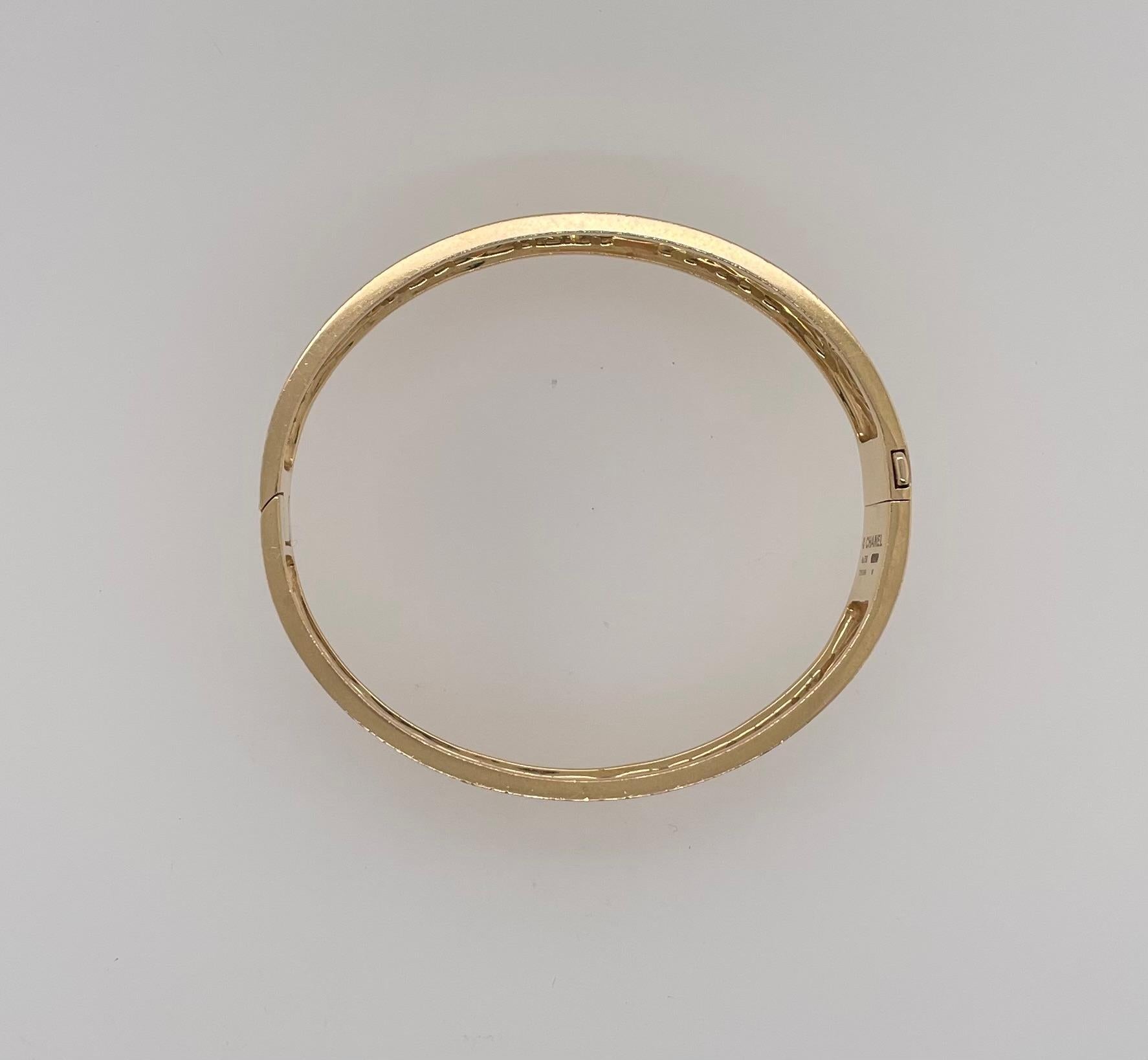 Chanel Camellia Yellow Gold Ajoure Bracelet 6