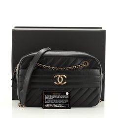 Chanel Kameratasche Diagonal Gestepptes Ziegenleder Klein