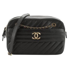 Chanel Camera Bag Diagonal Quilted Goatskin Small