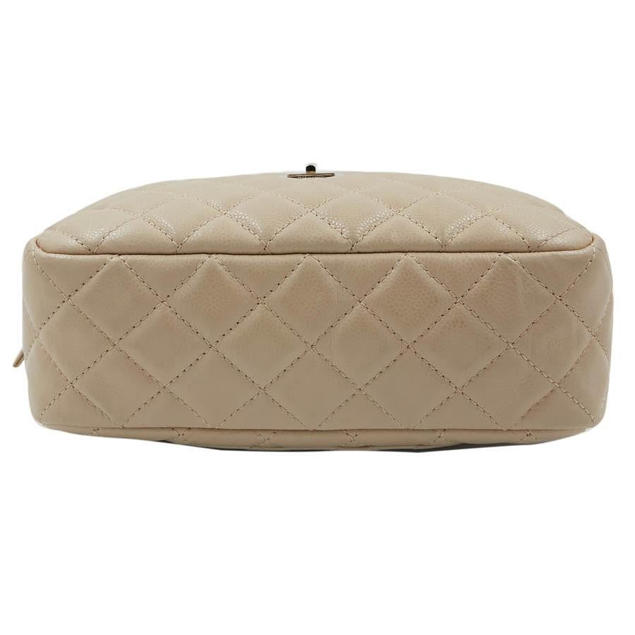 chanel beige camera bag