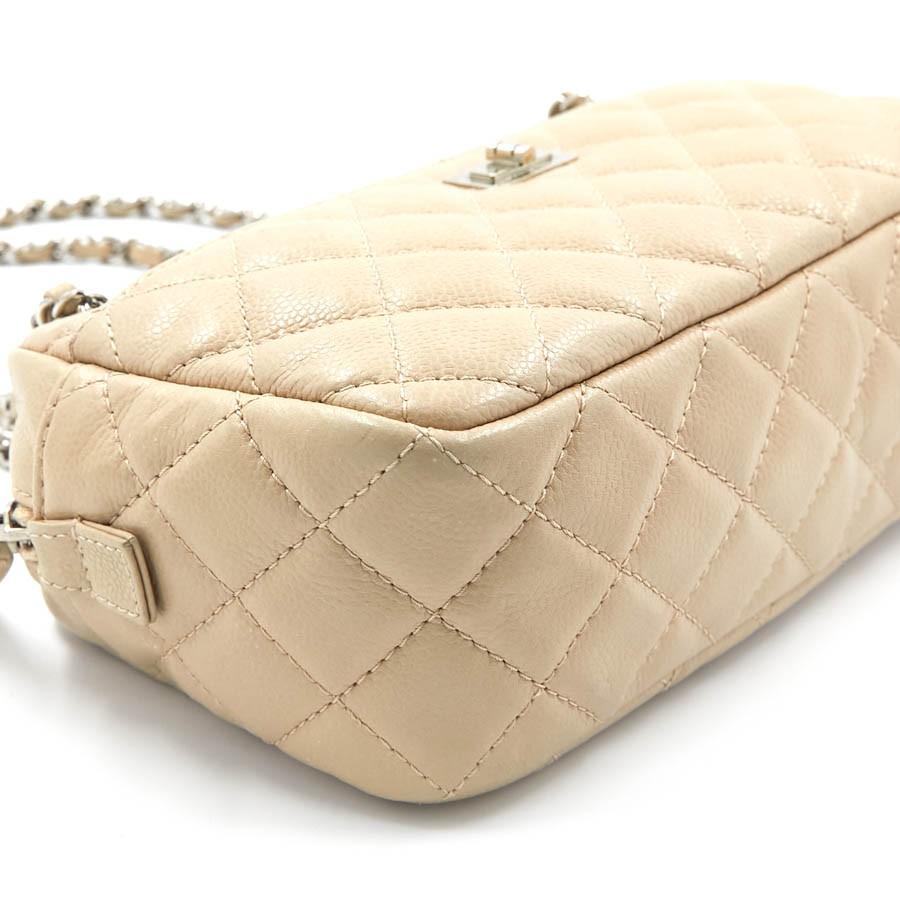 Women's CHANEL Camera Bag in Beige Leather