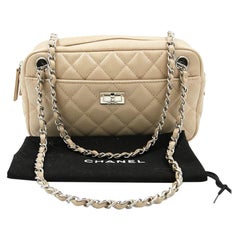 CHANEL Camera Bag in Beige Leather