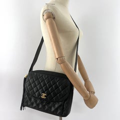 Chanel Camera Bag Quilted Lambskin Black 1991–1994