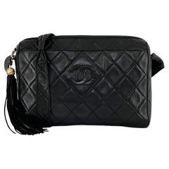 Chanel Camera Bag Quilted Lambskin Black 1994-1996