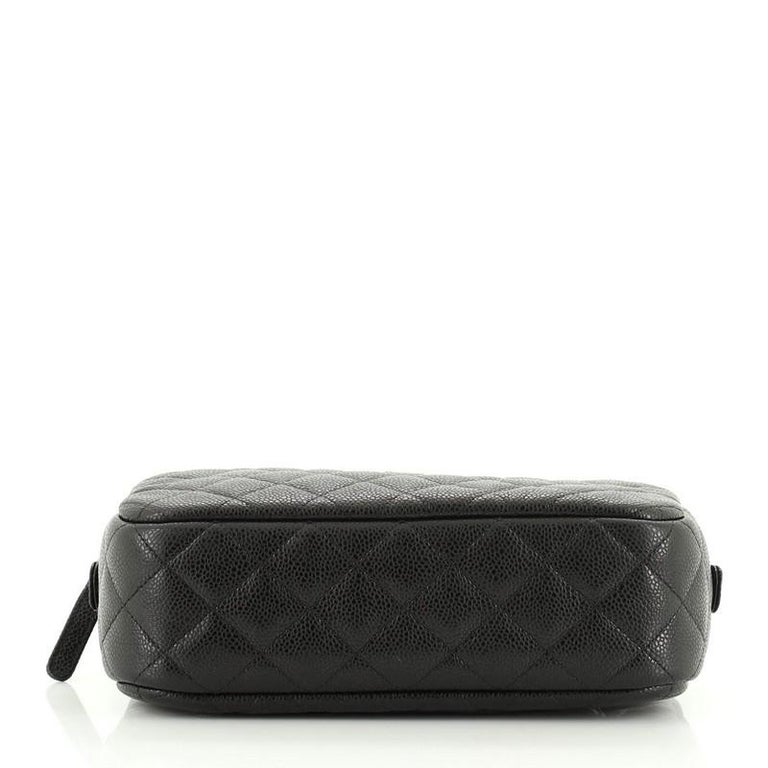 Chanel Camera Case Bag Quilted Caviar Small at 1stDibs