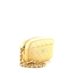 Chanel Camera Case Bag Quilted Iridescent Caviar Mini