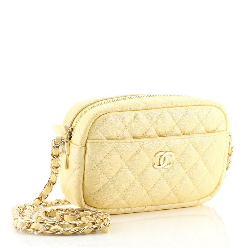 chanel caviar quilted camera case