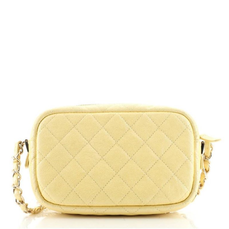Chanel Camera Case Bag Quilted Iridescent Caviar Mini at 1stDibs
