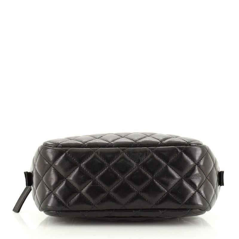 Women's or Men's Chanel Camera Case Bag Quilted Lambskin Small