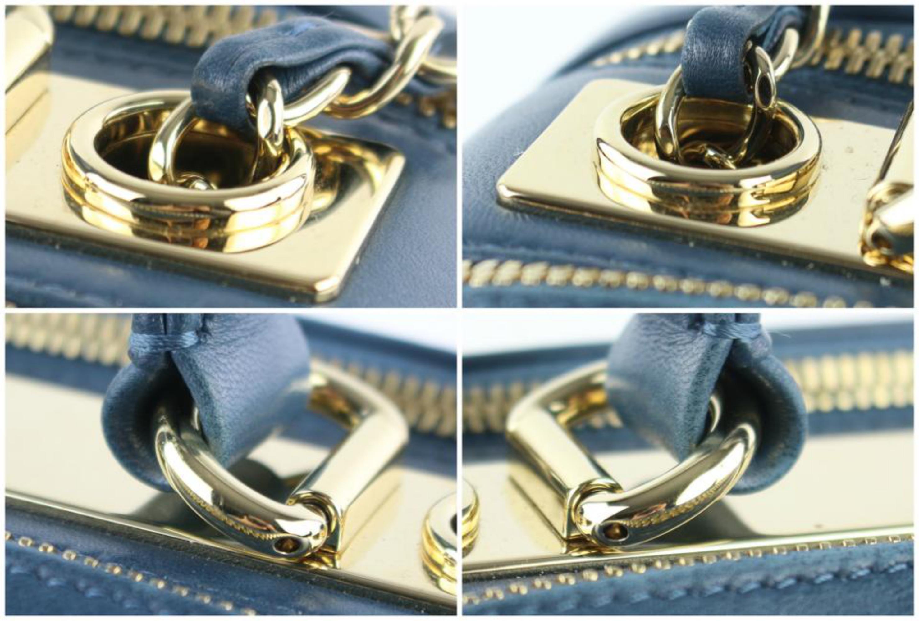 Chanel Camera Quilted Small Trendy Cc Bowling 2way 2ce0109 Blue Leather Satchel For Sale 5