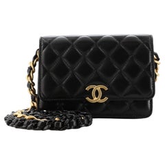 Chanel Candy Chain CC Clutch with Chain Quilted Lambskin