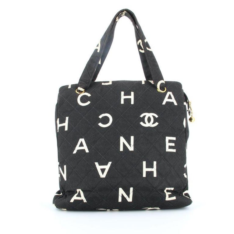 Chanel Canvas Letter Caba Bag, circa 1996 For Sale at 1stDibs