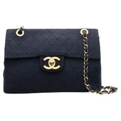 Chanel Canvas Maxi Single Flap Bag  