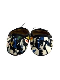 Chanel canvas multi animals prints flats