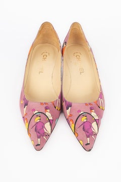 Chanel canvas pumps
