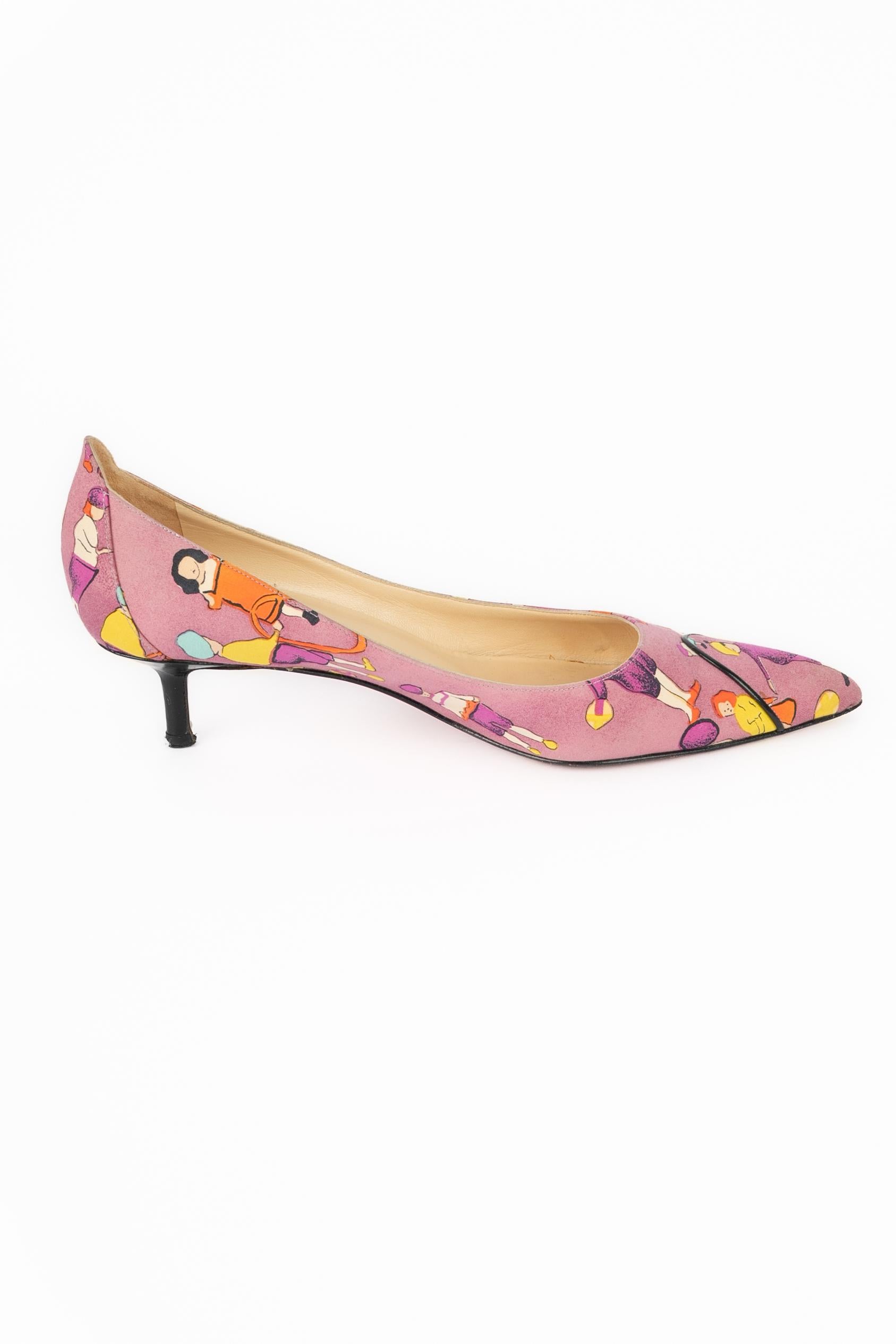Chanel Pumps aus Segeltuch im Angebot 2