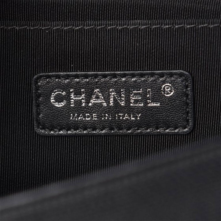Chanel Canvas Quilted Medium Fluo Boy Flap Black Grey Yellow Shoulder ...