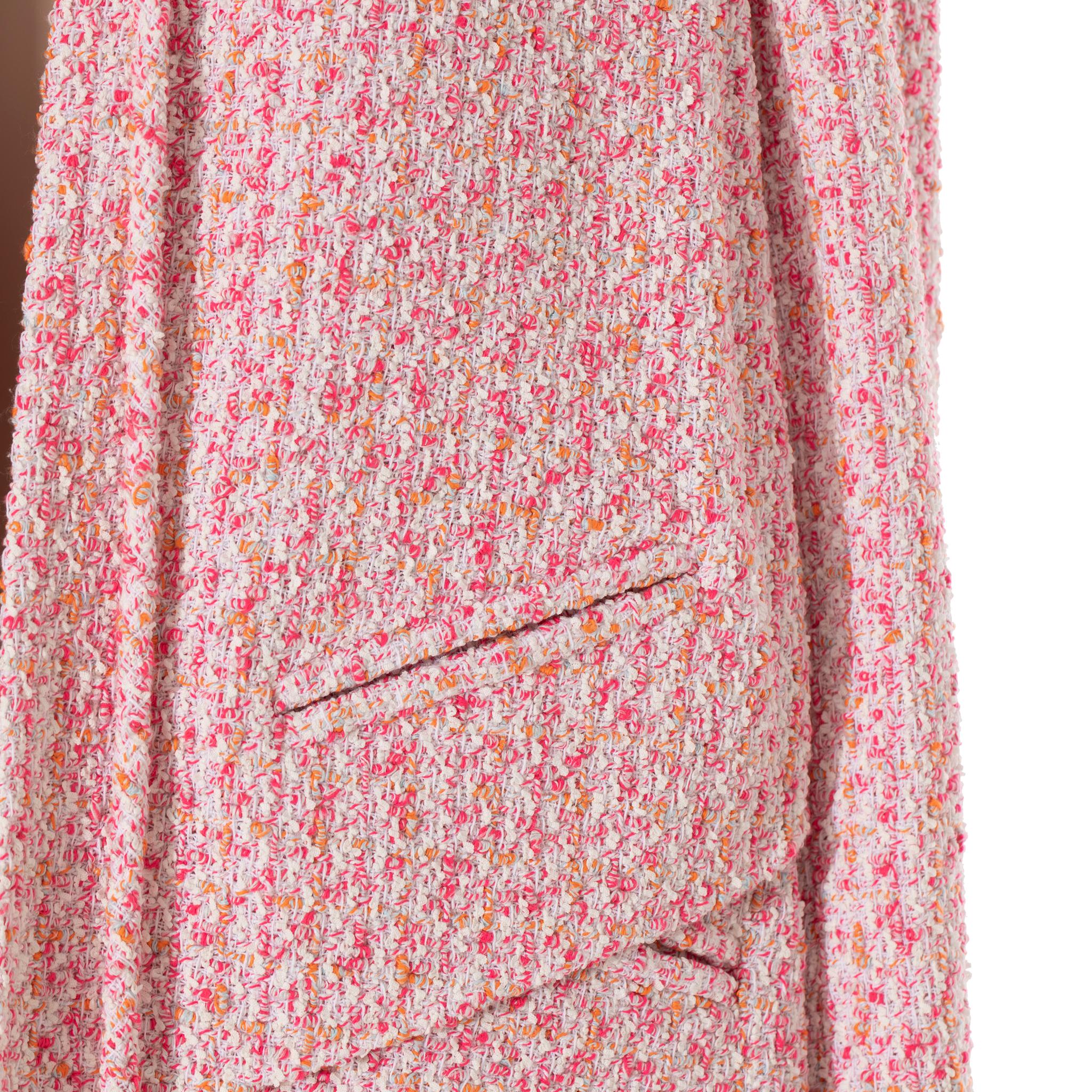 Chanel Cape/Jacket Pink Tweed 40 FR 2