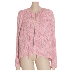 Chanel Cape/Jacket Pink Tweed 40 FR