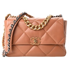 Chanel Caramel 19 flap special order at 1stDibs