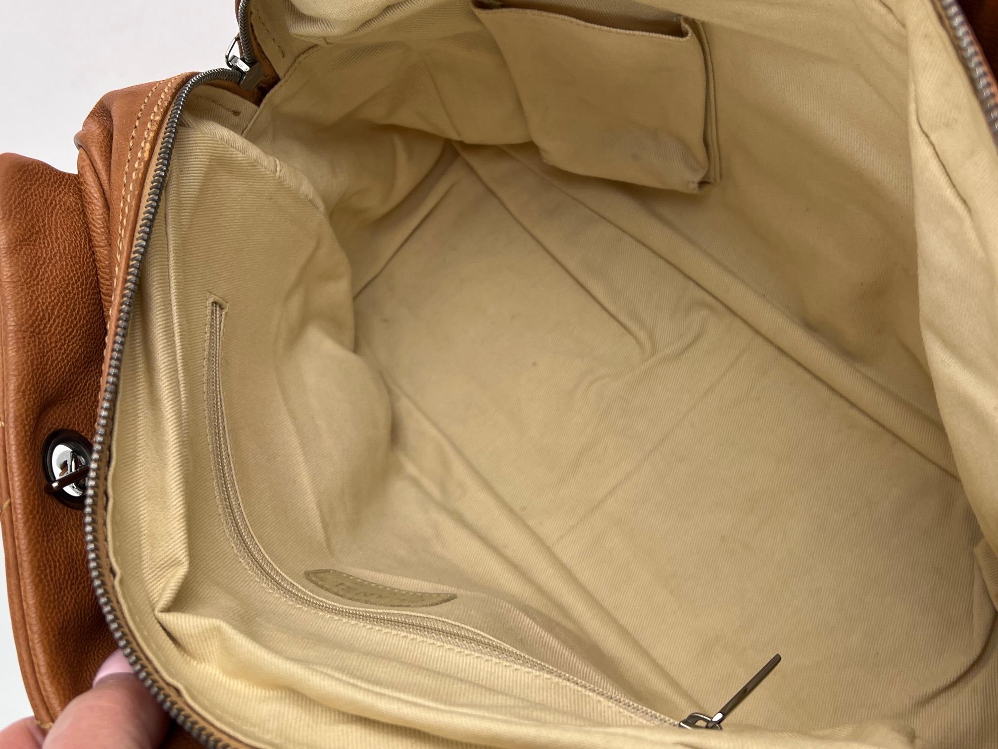 Chanel Caramel Calfskin Large Diamond Stitch Tote Bag 2