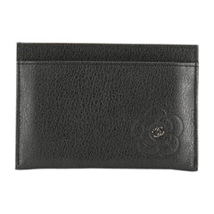 Chanel  Card Holder Camellia Leather
