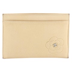 Chanel Card Holder Camellia Leather