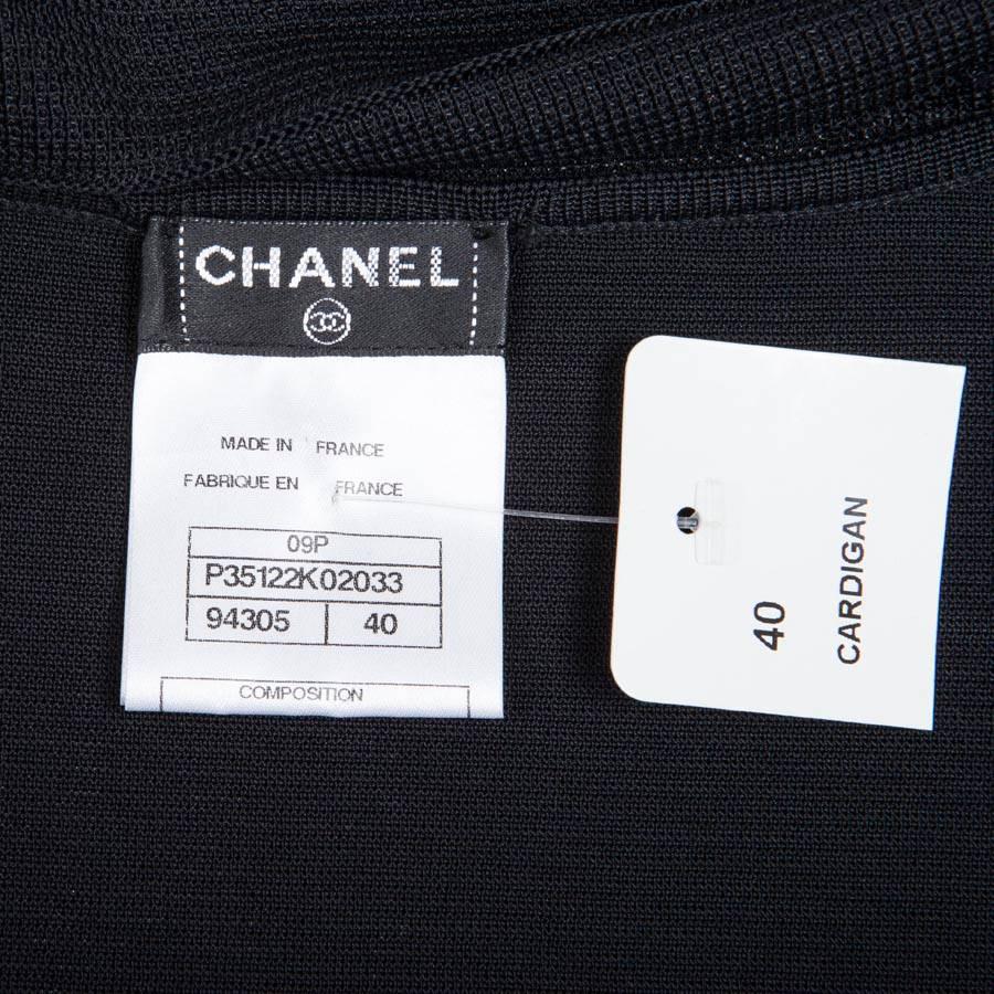 CHANEL Cardigan in Black Viscose Size 40FR 3