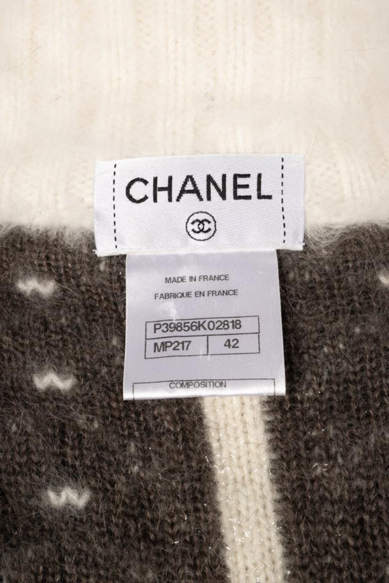 Chanel Cardigan of Mohair, Angora and Cashmere For Sale 6