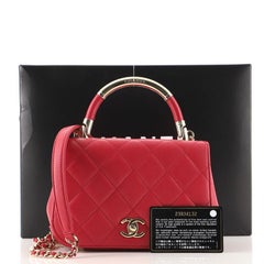 Chanel Carry Chic Flap Bag Quilted Lambskin Mini