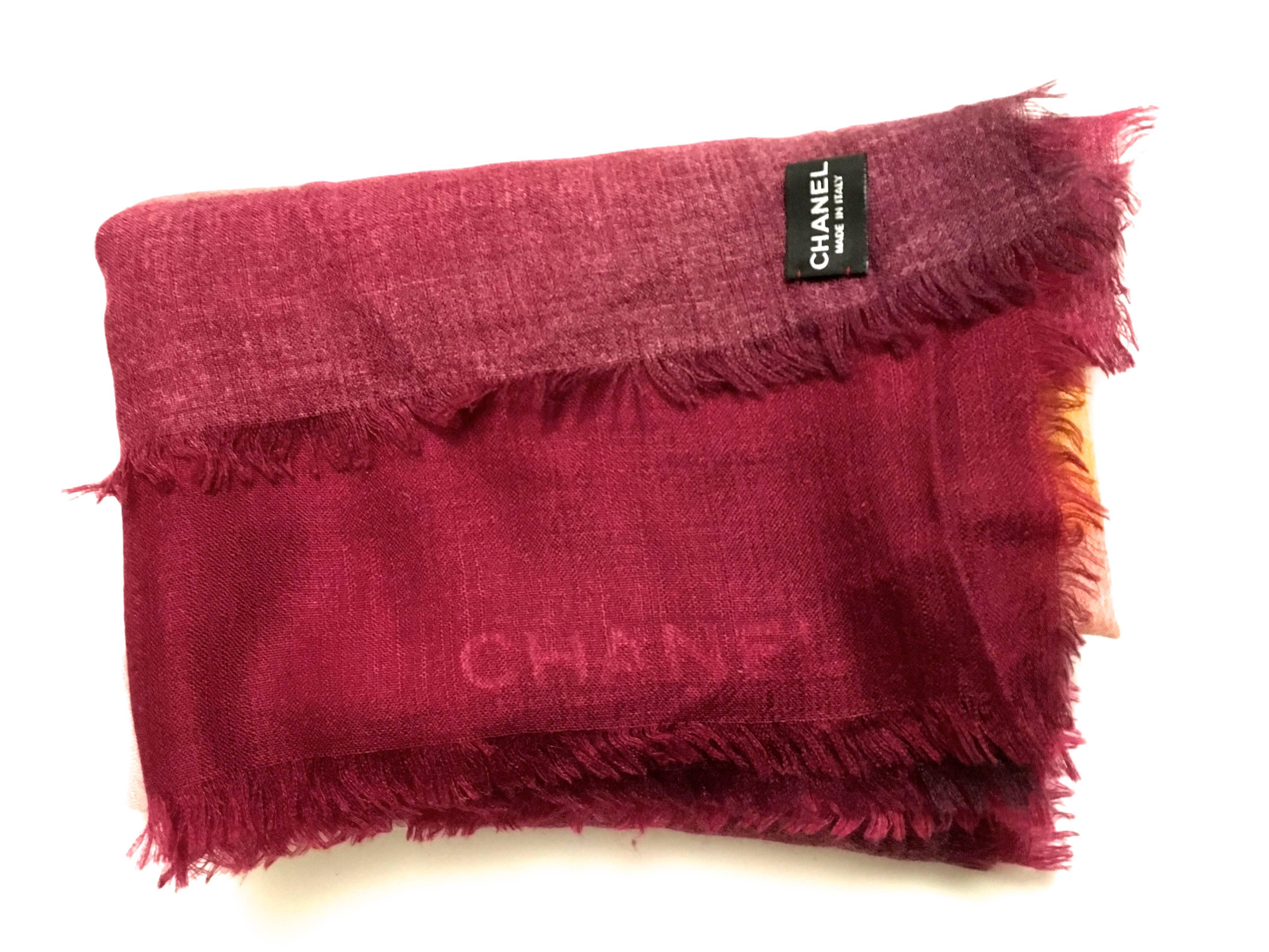 Chanel Cashmere / Silk Shawl   For Sale 4