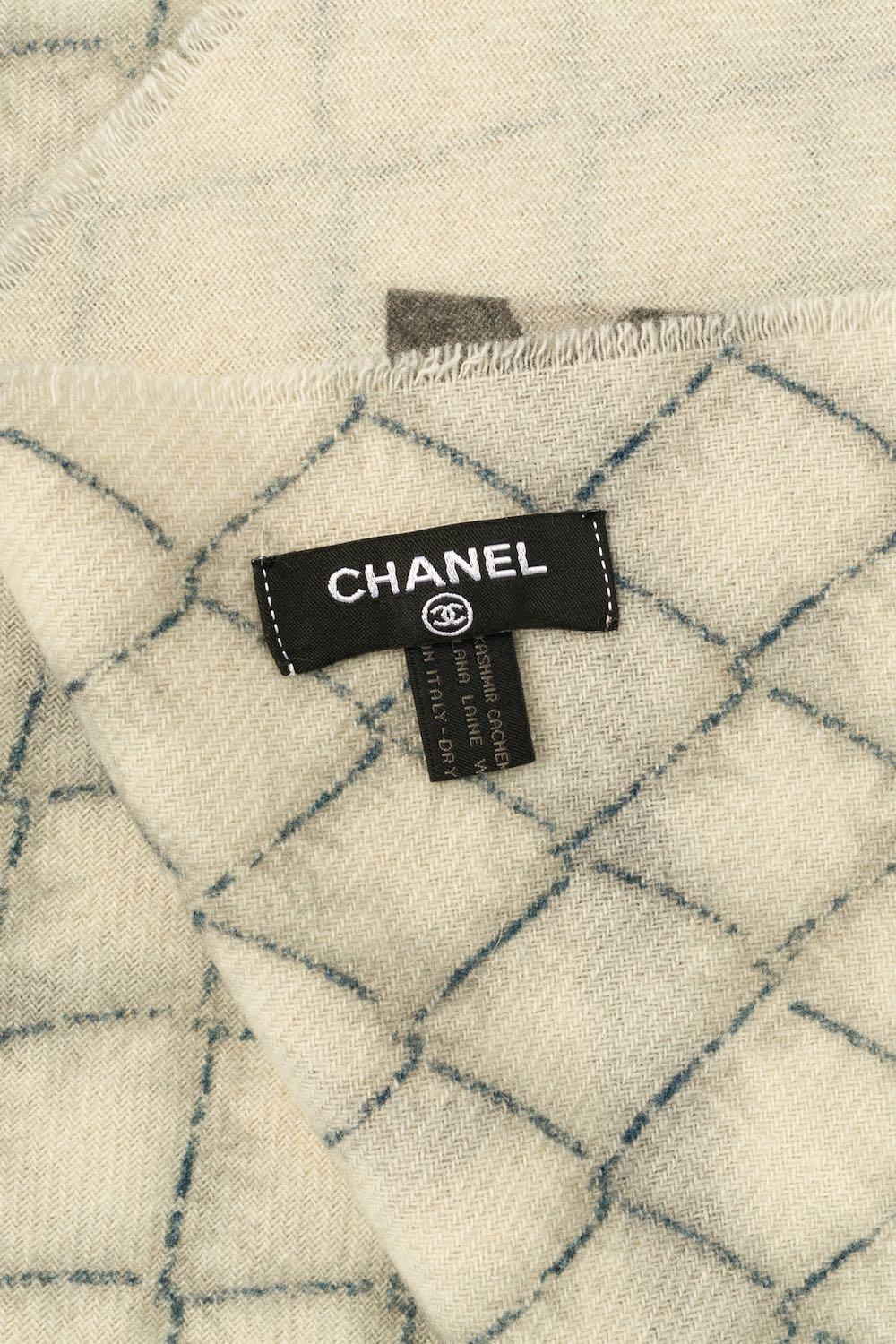 Chanel Cashmere and Wool Stole 2