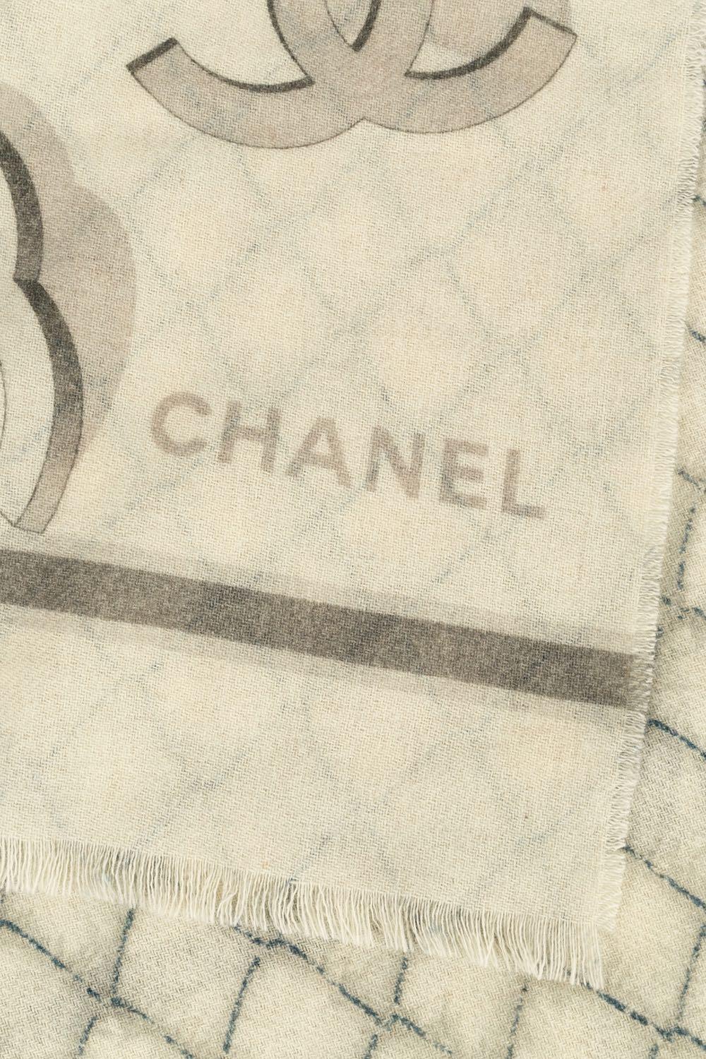 Chanel Cashmere and Wool Stole 3