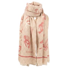 Chanel Cashmere and Wool Stole