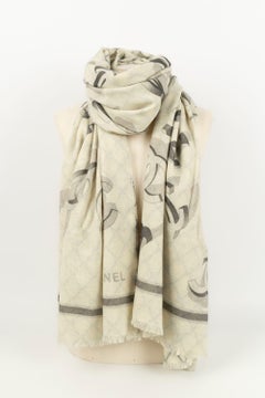 Chanel Cashmere and Wool Stole