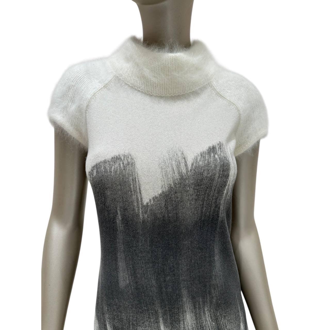 CHANEL Vestido Colección 2010 Angora Cachemira Talla 38 Gris en venta