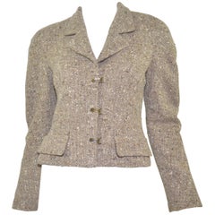 Chanel Cashmere-Blend Tweed Cropped Jacket 1999 A